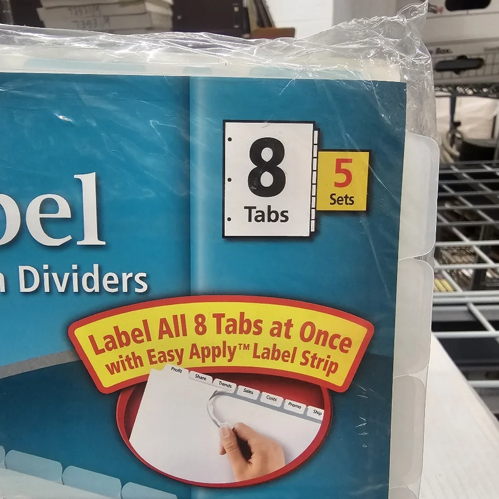 Avery Translucent Clear Label Presentation Dividers